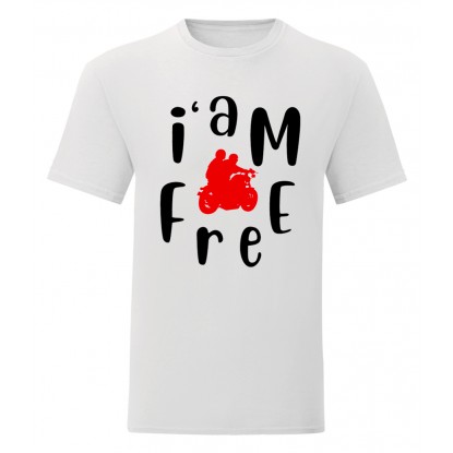 Tee shirt vintage motorcycle i'am free 2