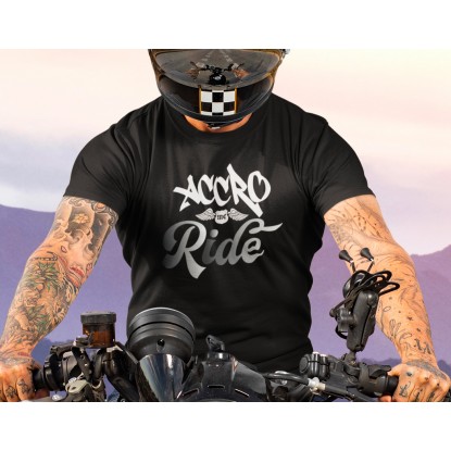 T-shirt biker vintage accro ride