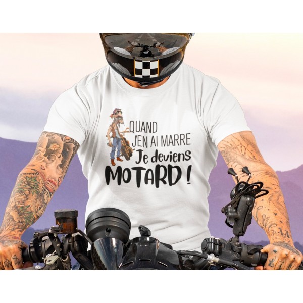 Tee shirt vintage humour motard