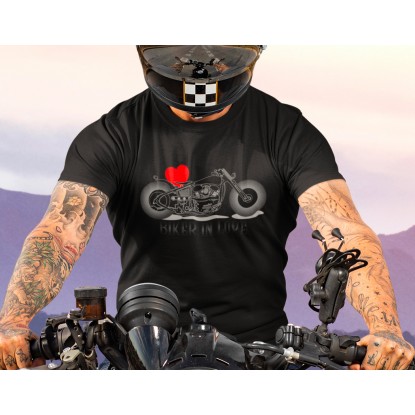 T-shirt biker in love