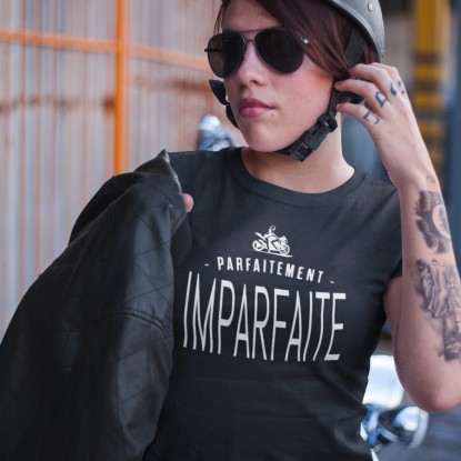 Tee shirt femme moto vintage