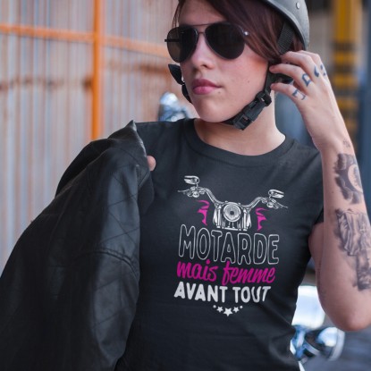 Tee shirt moto femme avant tout