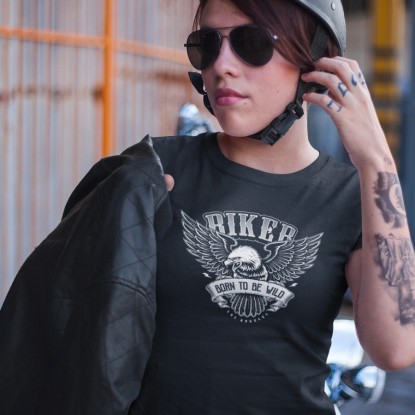 tee shirt femme bikeuse