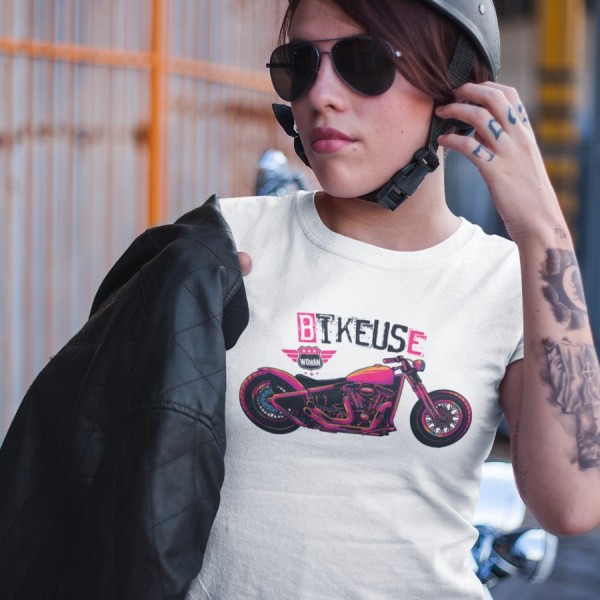 Tee shirt bikeuse woman