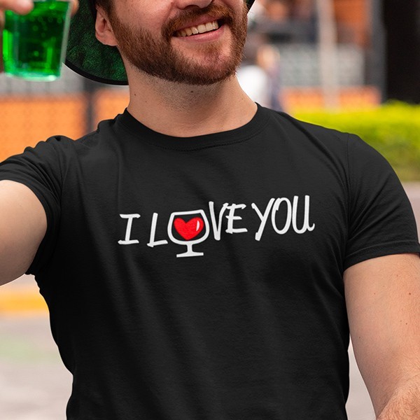 Tee shirt homme apéro i love you