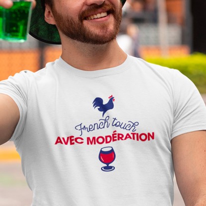 T shirt humour apéro French touch