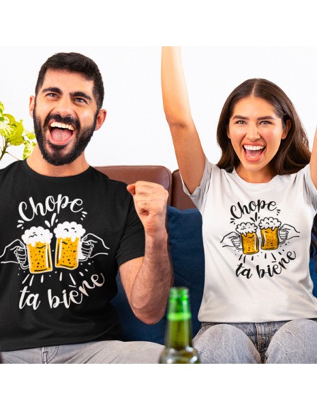 Tee shirt alcool humour chope ta bière