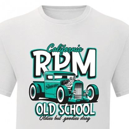 Tshirt vintage hot rod