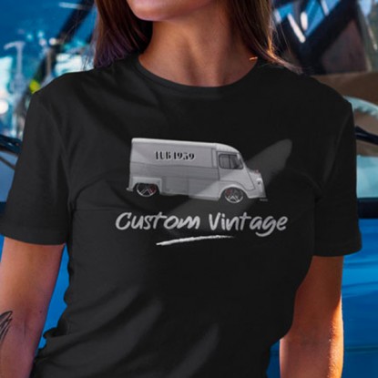 T-shirt auto vintage tub citroen customisé