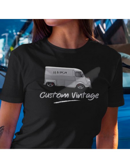 T-shirt auto vintage tub citroen customisé