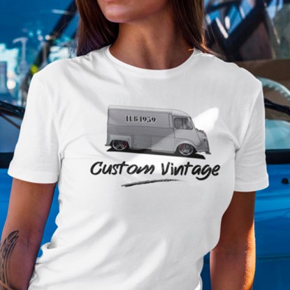 T-shirt auto vintage tub citroen customisé 2