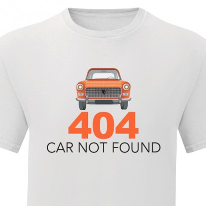 T-shirt automobile vintage Peugeot 404