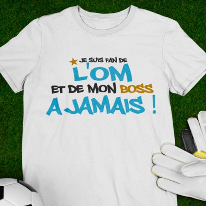 T shirt OM hommage à Tapie pour tous ses fans
