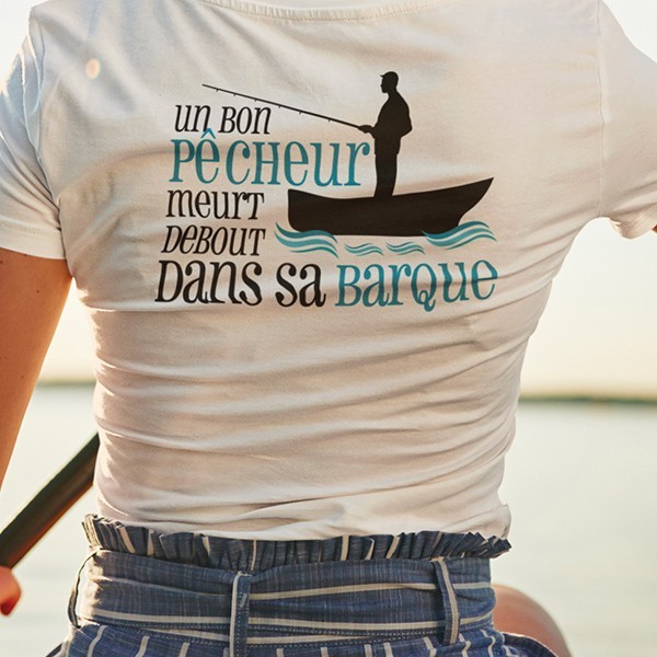 Tee shirt pecheur humour