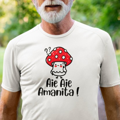 t shirt humour montagne champignons