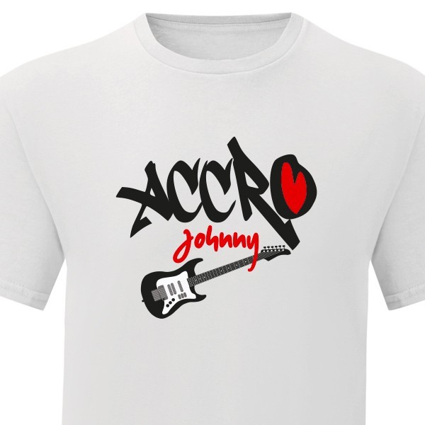 T-shirt accro Johnny Haliday