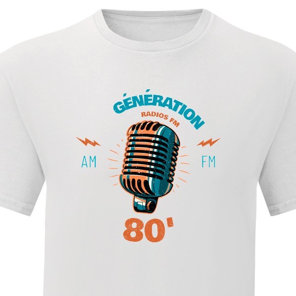 T-shirt annee 80 vintage T-shirt annee 80 vintage