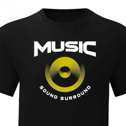 Tee shirt music sound surround