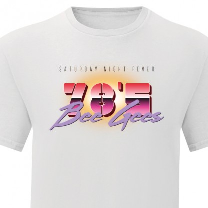 Tee shirt Bee Gees Saturday night fever 2
