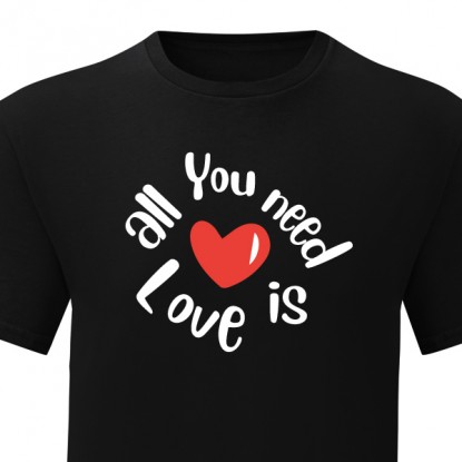 T-shirt musique all you need is love 2
