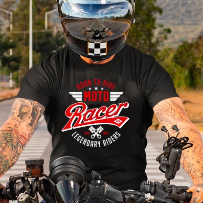 T-shirt moto biker racer