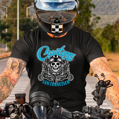 T-shirt biker custom