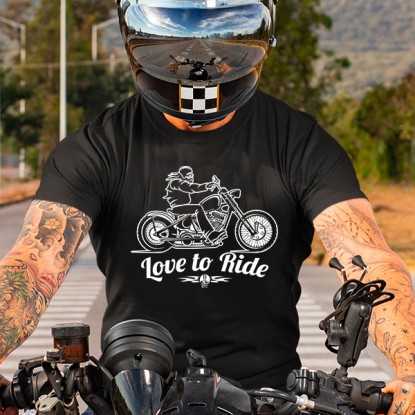 T-shirt moto homme l'amour de rouler