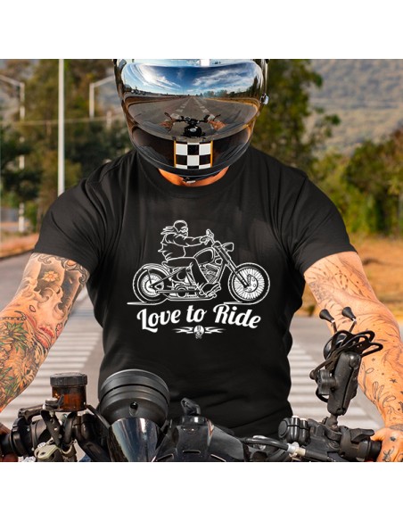 T-shirt moto homme l'amour de rouler