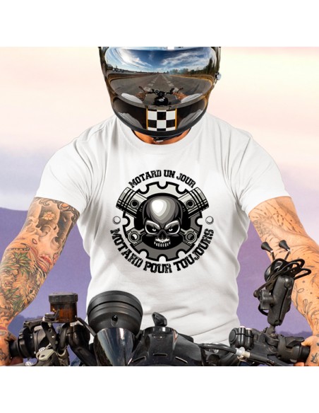 T shirt moto homme motard pour toujours