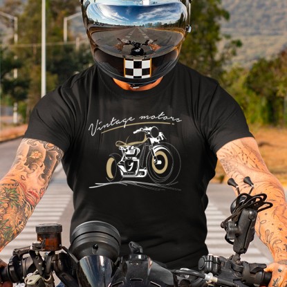 Tee shirt moto vintage motors 2