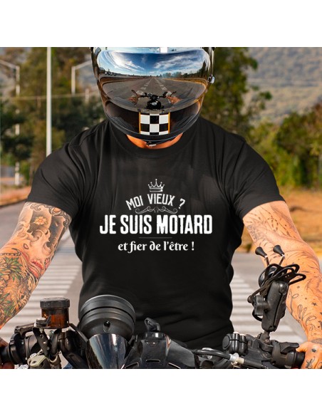 T-shirt Homme - Pas accro à la moto, t-shirt motard, cadeau noël, moto