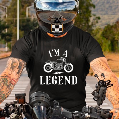 Tee shirt moto vintage homme I'm a Legend