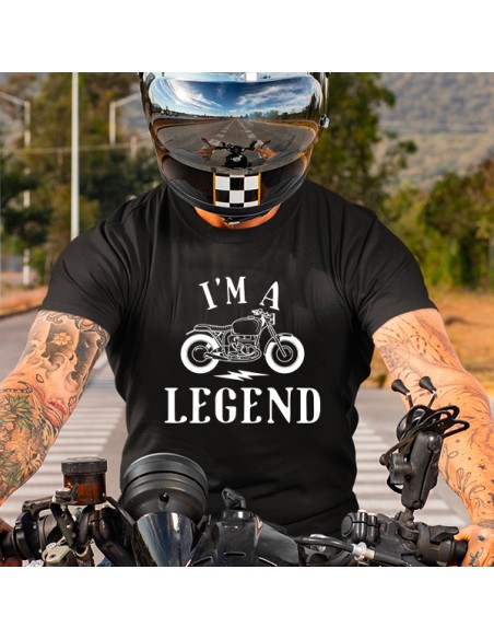 Tee shirt moto vintage homme I'm a Legend