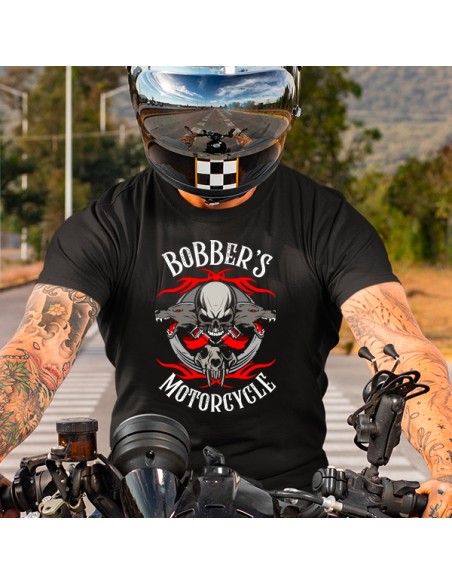 T-shirt Homme Tattoo Motard [Tête de Mort, Skull, Tatouage Moto