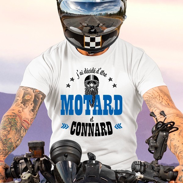 T-shirt moto homme humoristique