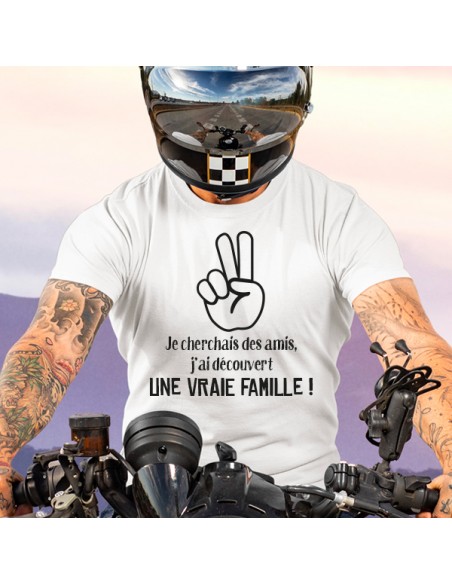 Le T-shirt moto homme JE SUIS MOTARD PAS CONNARD original et un rien provoc