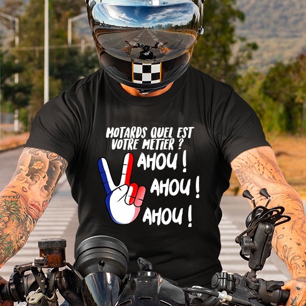 T-shirt moto homme motard quel est ton métier