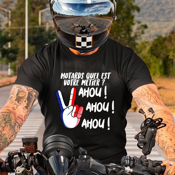 T shirt homme Transalp dans la boutique pour Motard