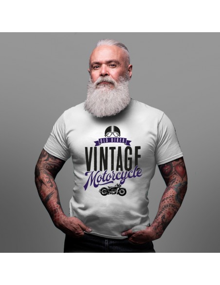 T-shirt vintage moto homme