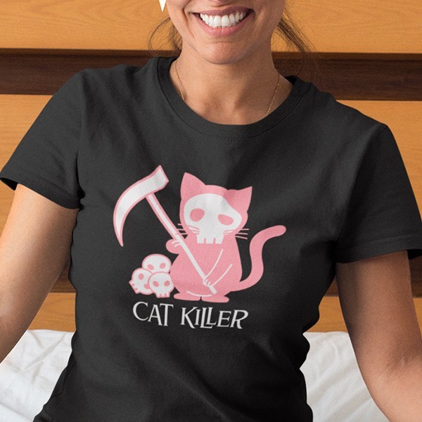 T-shirt homme femme chat humoristique