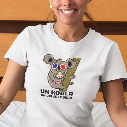 Tee shirt humour Koala