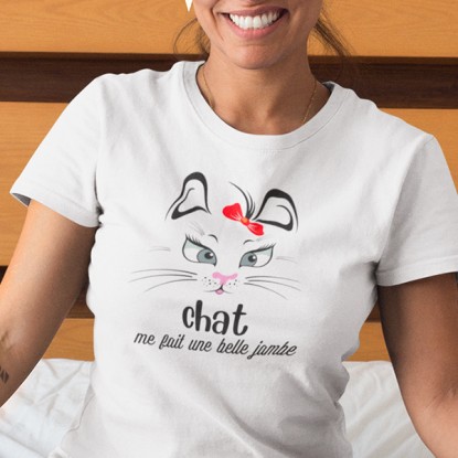 T-shirt humour chat