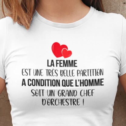 Phrase humour sur tee shirt femme