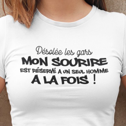 Tee shirt humour femme anti don juan