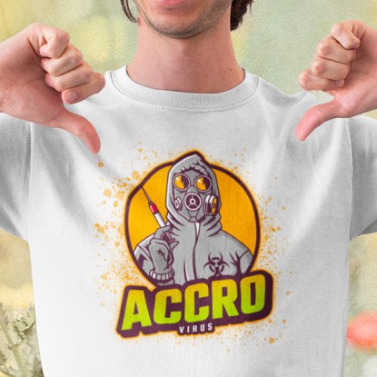 tee shirt Accro virus 2