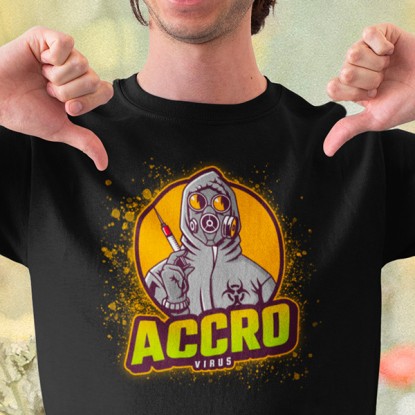 tee shirt Accro virus