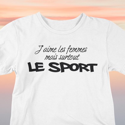 T shirt humour sexe homme j'aime les femmes 2