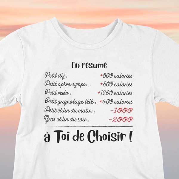 T shirt sexe humour à toi de choisir