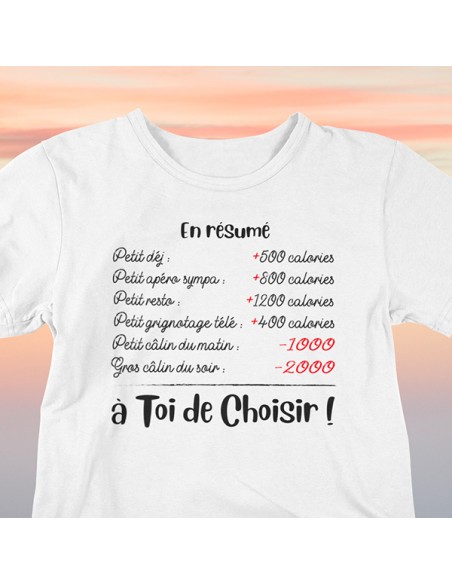 T shirt sexe humour à toi de choisir