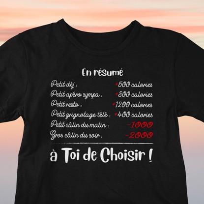 T shirt sexe humour à toi de choisir 2